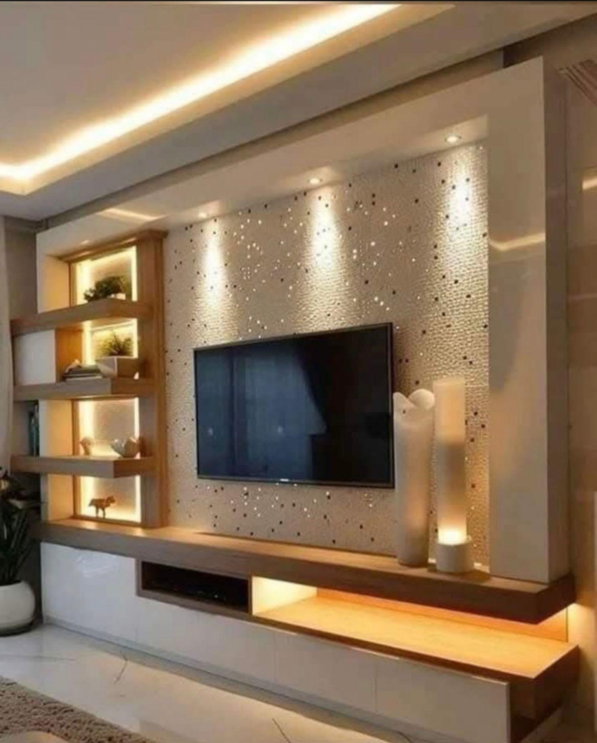Modern Living Room TV Unit Design: Where Elegance Meets Functionality